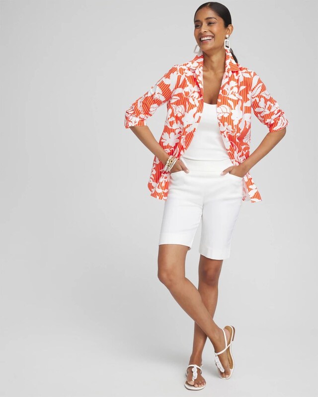 No Iron Stretch Orchid Shirt - image 2